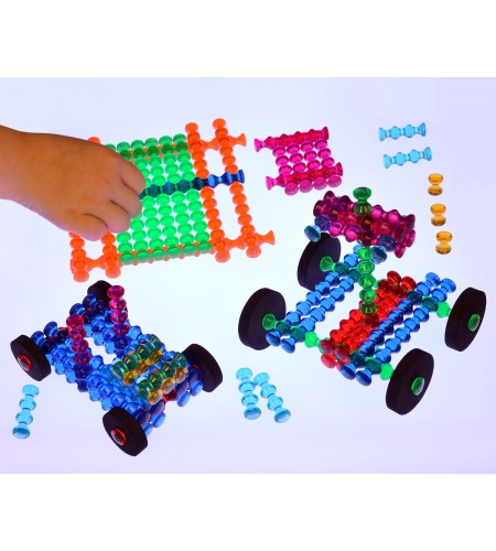 Translucent Playstix Set - 105 Peças